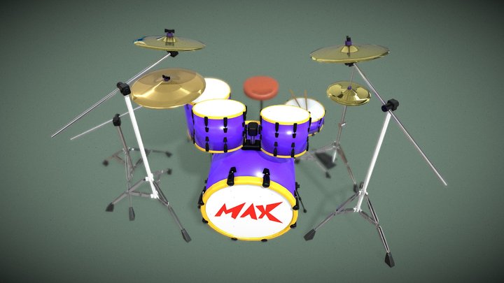 Drum kit 3D Model