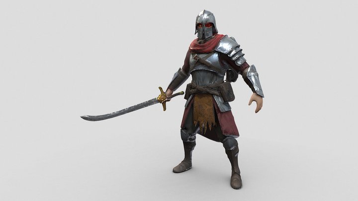 Medieval Warrior 3D Model