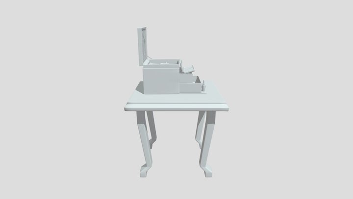 Makeup Box High Res 3D Model