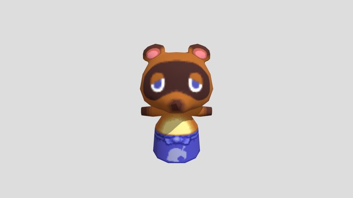 Wii - Animal Crossing City Folk - Tom Nook 3D Model