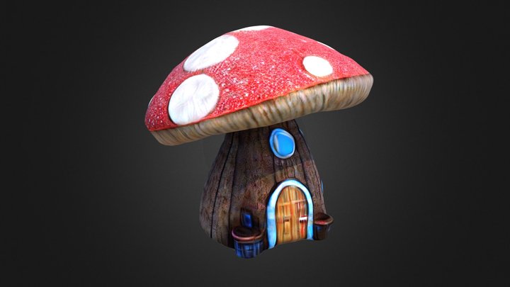 toon house mushroom – Free 3D Model STL