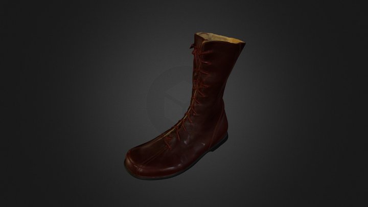 3D Scan Left Boot 3D Model