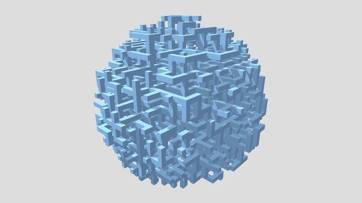 Spherical Maze 3D Model
