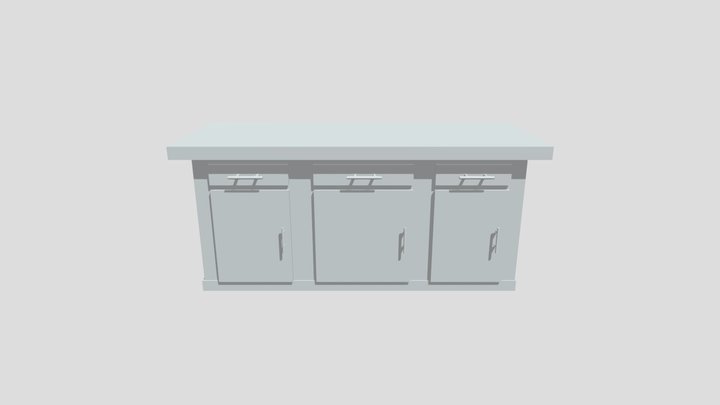 Lab Table 3D Model