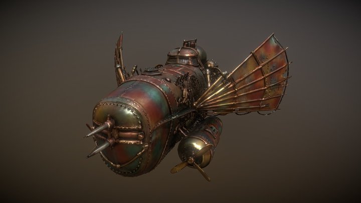 The Iron Eagle: Mechanized Steampunk Cruiser