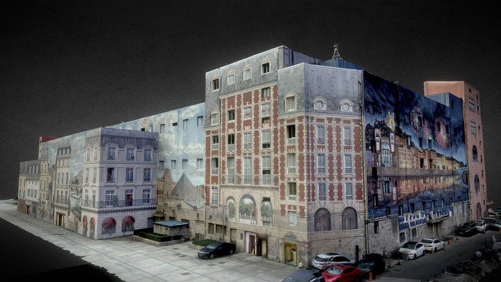 Mural of Carrefour Wuning Road store 3D Model