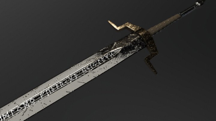 Rune sword 3D Model