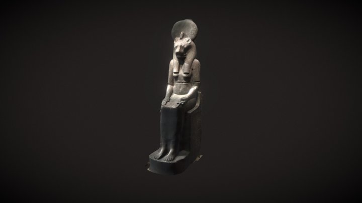Statue Of The Goddess Sakhmet 3D Model