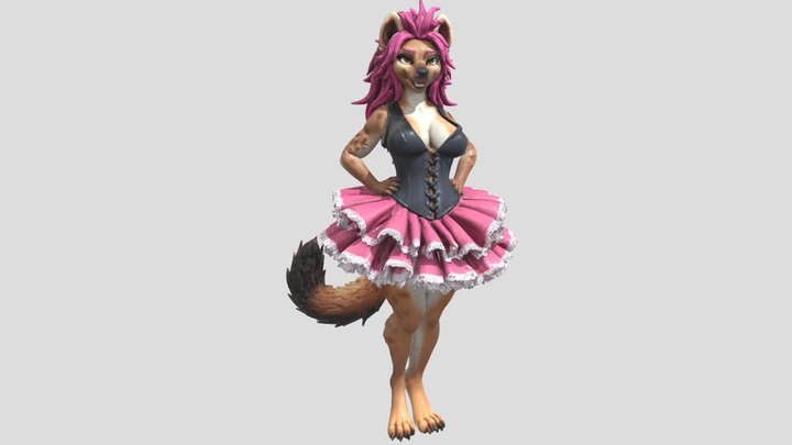 Hyena Ballet-Dancer 3D Model