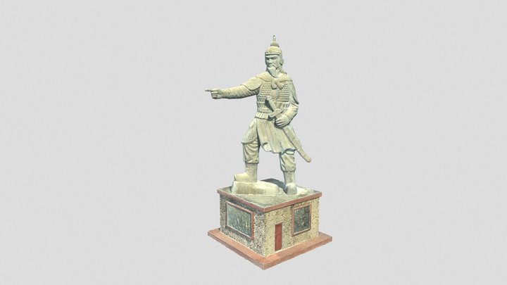 Tran Hung Dao Statue 3D Model