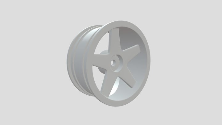 RC car wheels, model BROCK B1 1/10 3D Model