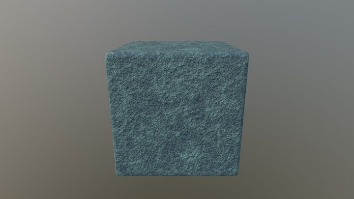 Seamless cyan texture 3D Model