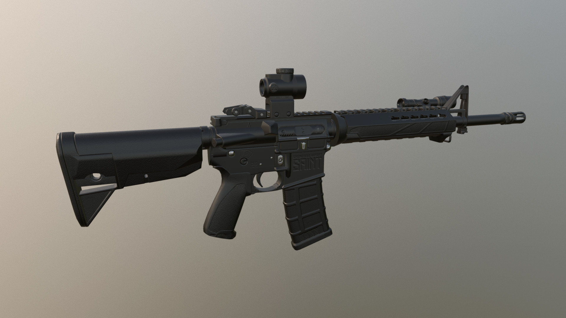 AR15 - 3D model by vincent.lo [78a8cc9] - Sketchfab