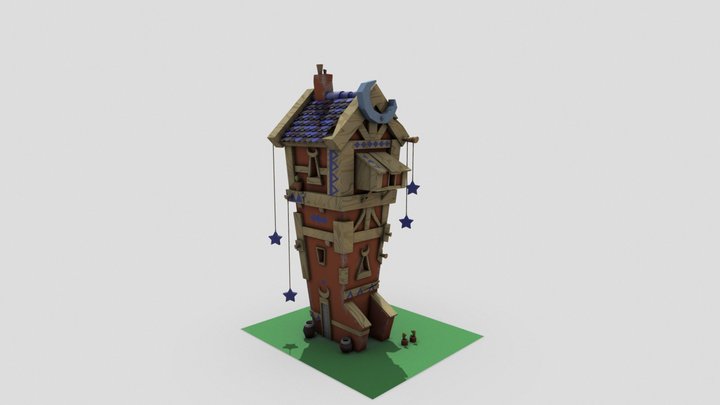 Bloque de pisos 3D Model