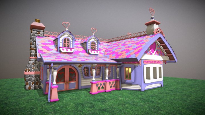 Minnie Mouse House 3D Model
