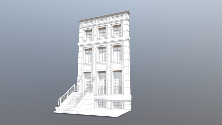 Building Facade Model 3D Model