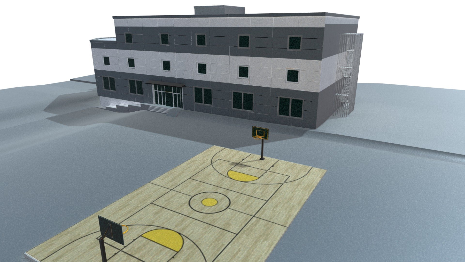Building - 3D model by Gazi Akviran (@akviran) [78aeadf] - Sketchfab