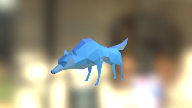 Wolf - Low poly 3D Model
