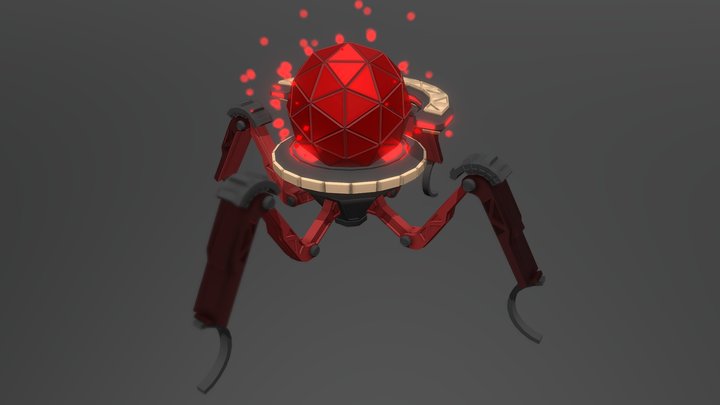 Hunter-Killer Spider Drone 3D Model