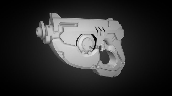 Tracer Pistol 3D Model