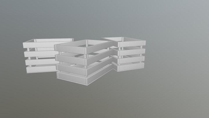 Crates 3D Model