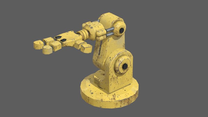 Factory Robotic Arm 3D Model