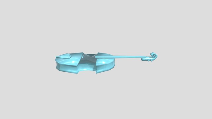 Icy Violin 3D Model