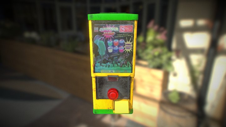 Gacha Capsule Machine 3D Model