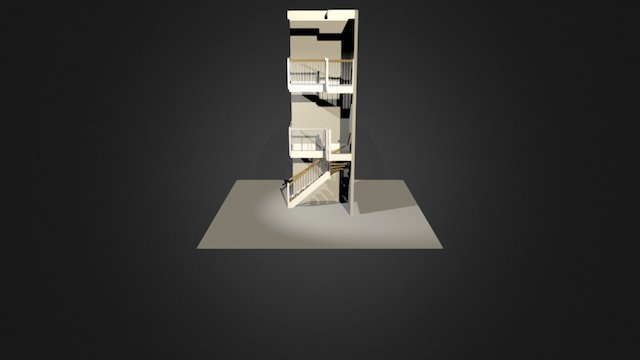 L Stair 3D Model