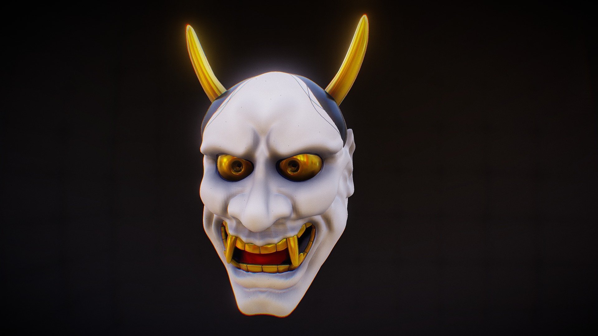 Oni mask - 3D model by Griffin M (@GMmodels) [78b2c1f] - Sketchfab