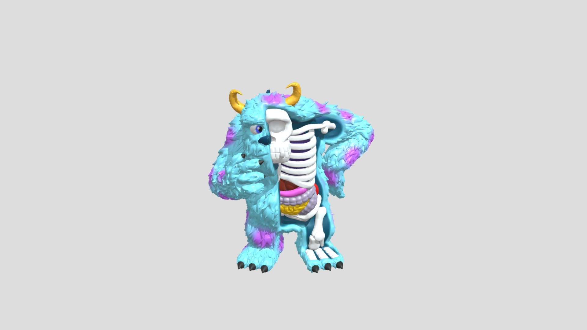 Art Test: Sulley Dissection - 3D model by Lydia Myers (@myerslydiap ...
