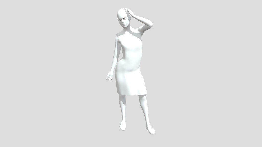 Cartoon Woman Posing