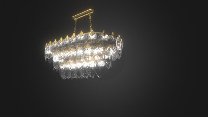 Merged Chandelier- Line020ID 3D Model