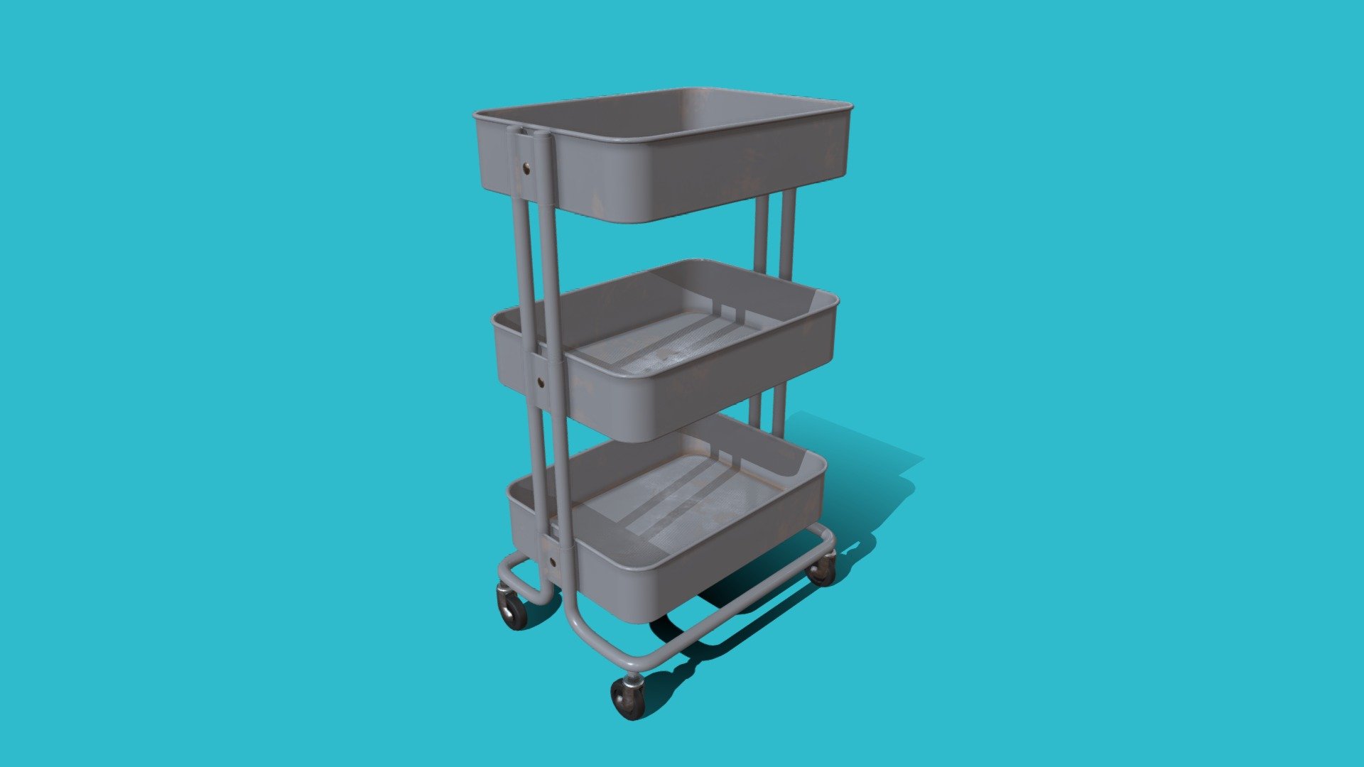 Ikea Cart Dark Gray Download Free 3D model by clon6767 [78b6ec5