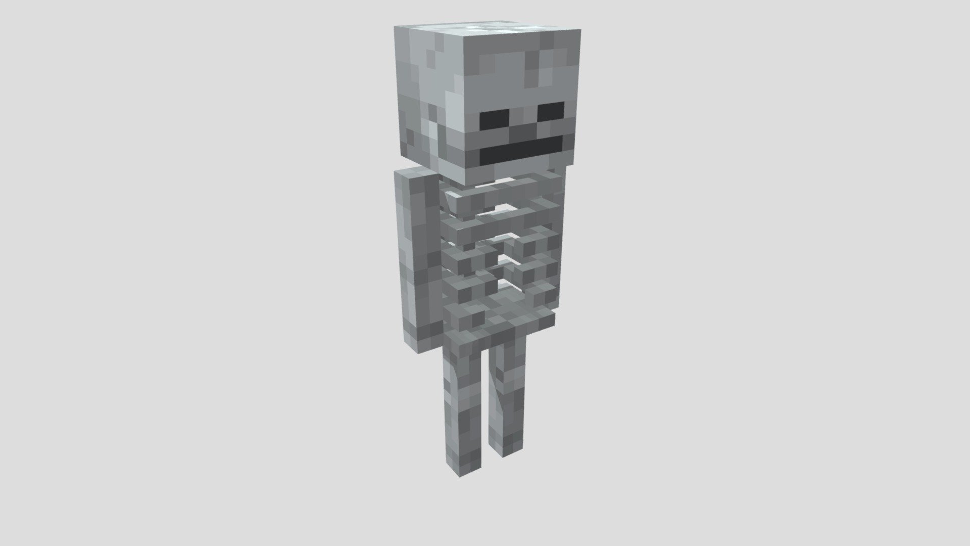 Remastered Minecraft Skeleton - 3D model by drake_schaben [78b7049 ...