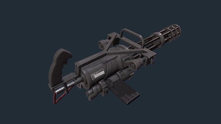 M134 Minigun 3D Model