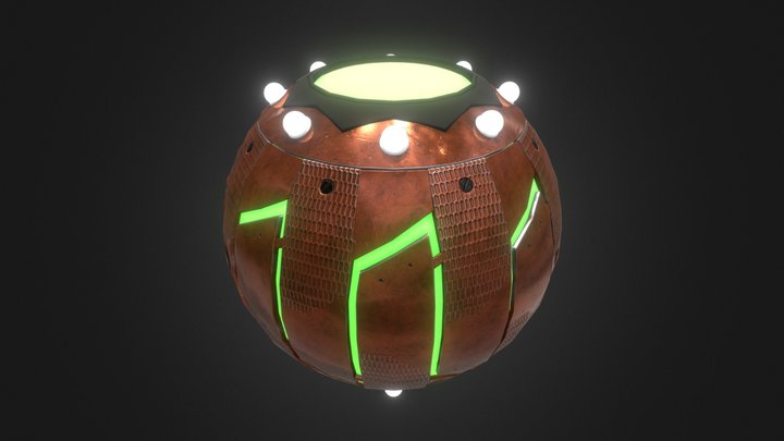 Spiderman Green Goblin Pumpkin Bomb 3D Model