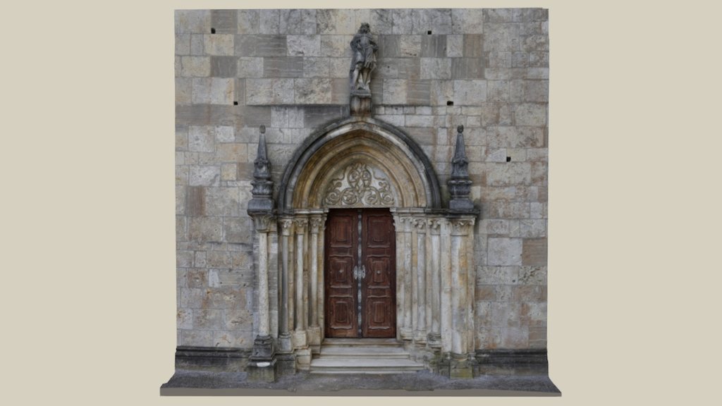 Teil der romanischen Westfassade — Sketchfab embed 3D viewer