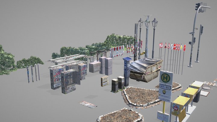 European City Assetpack 3D Model