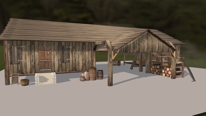 Old Saw Mill 3D Model
