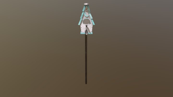 Kiano88 Basic Bird House 3D Model