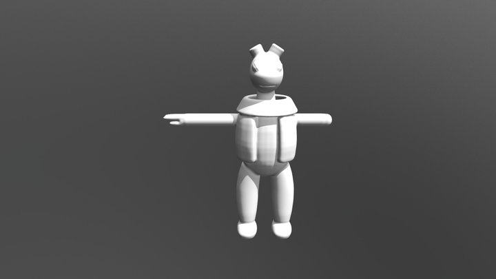 Character topology 3D Model