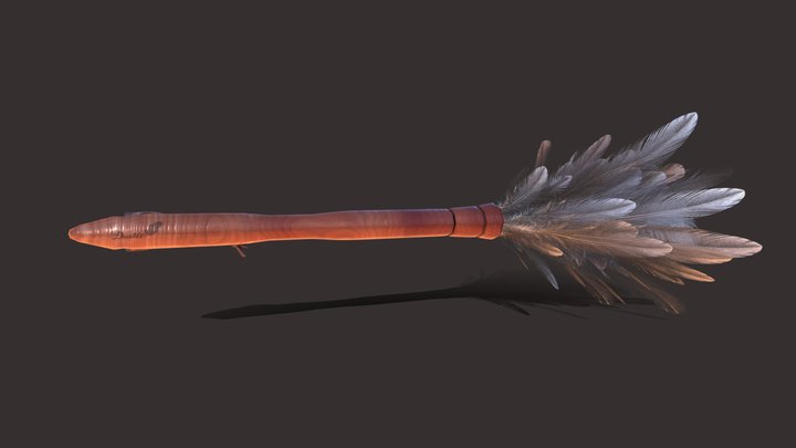 Dustie the Feather Duster 3D Model