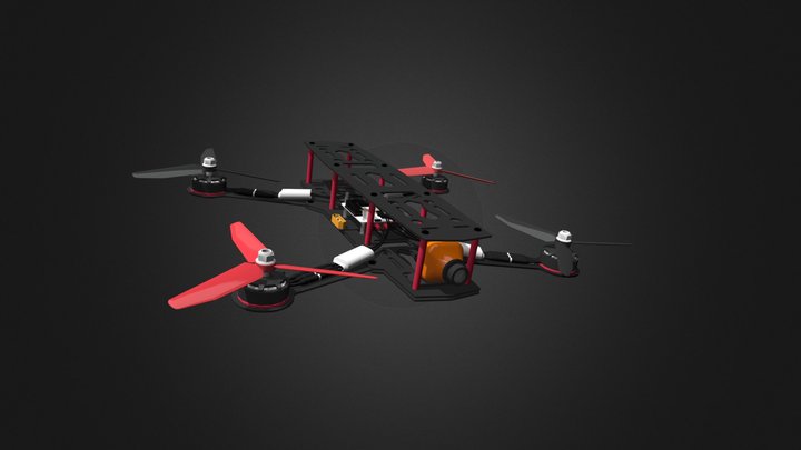 3D Racing Drone 3D Model