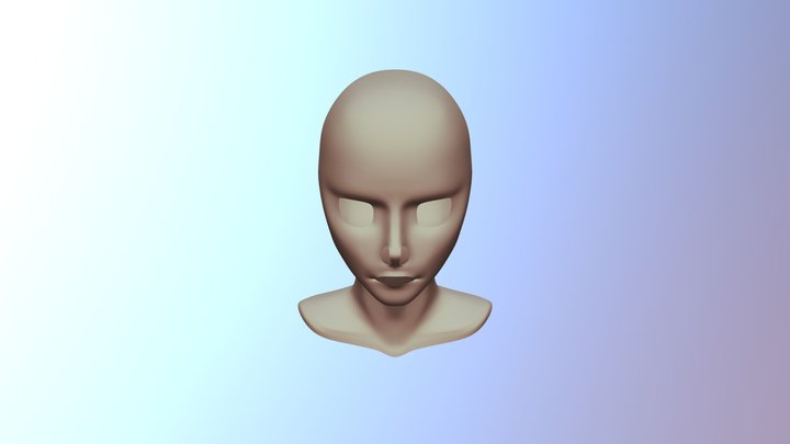 Cartoon Bust wip 3D Model
