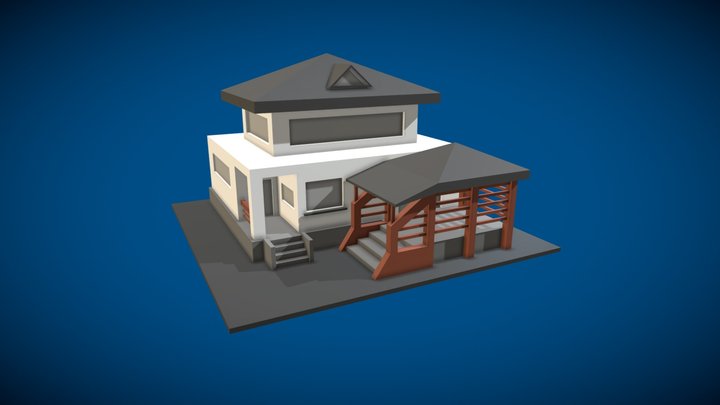 Low Poly Home 3D Model
