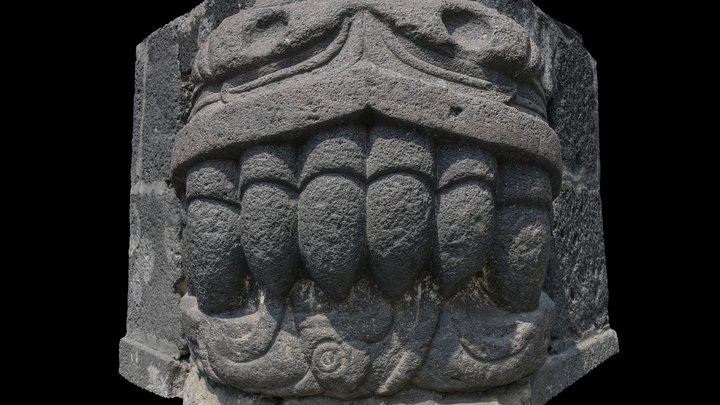 Cabeza Serpiente Prehispanica - CDMX 3D Model