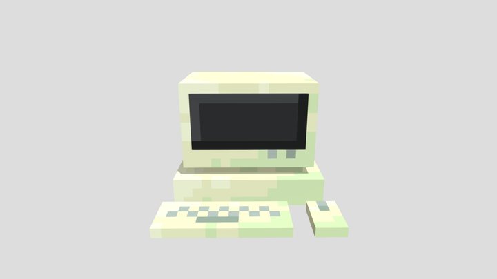 Retro Computer 3D Model