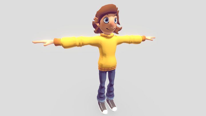 Golden Yeller Model 3D Model