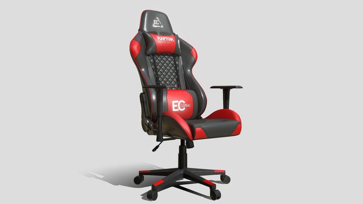 Red Gaming Chair HighQuality 3D Model